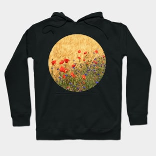 Fields of Wheat, Poppies and Cornflowers Hoodie